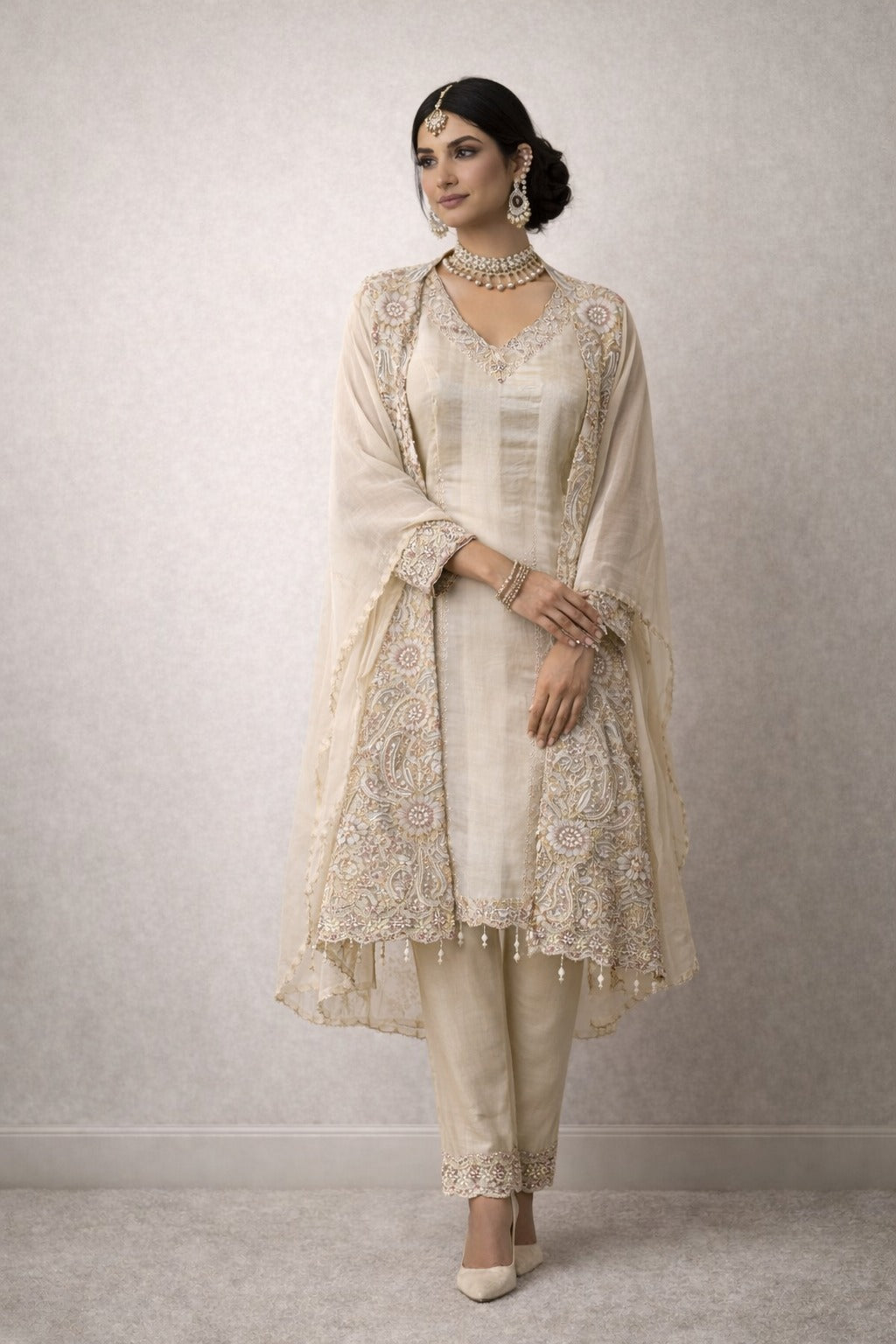 Modern Fusion Indo-Western Outfit – Saluja Store