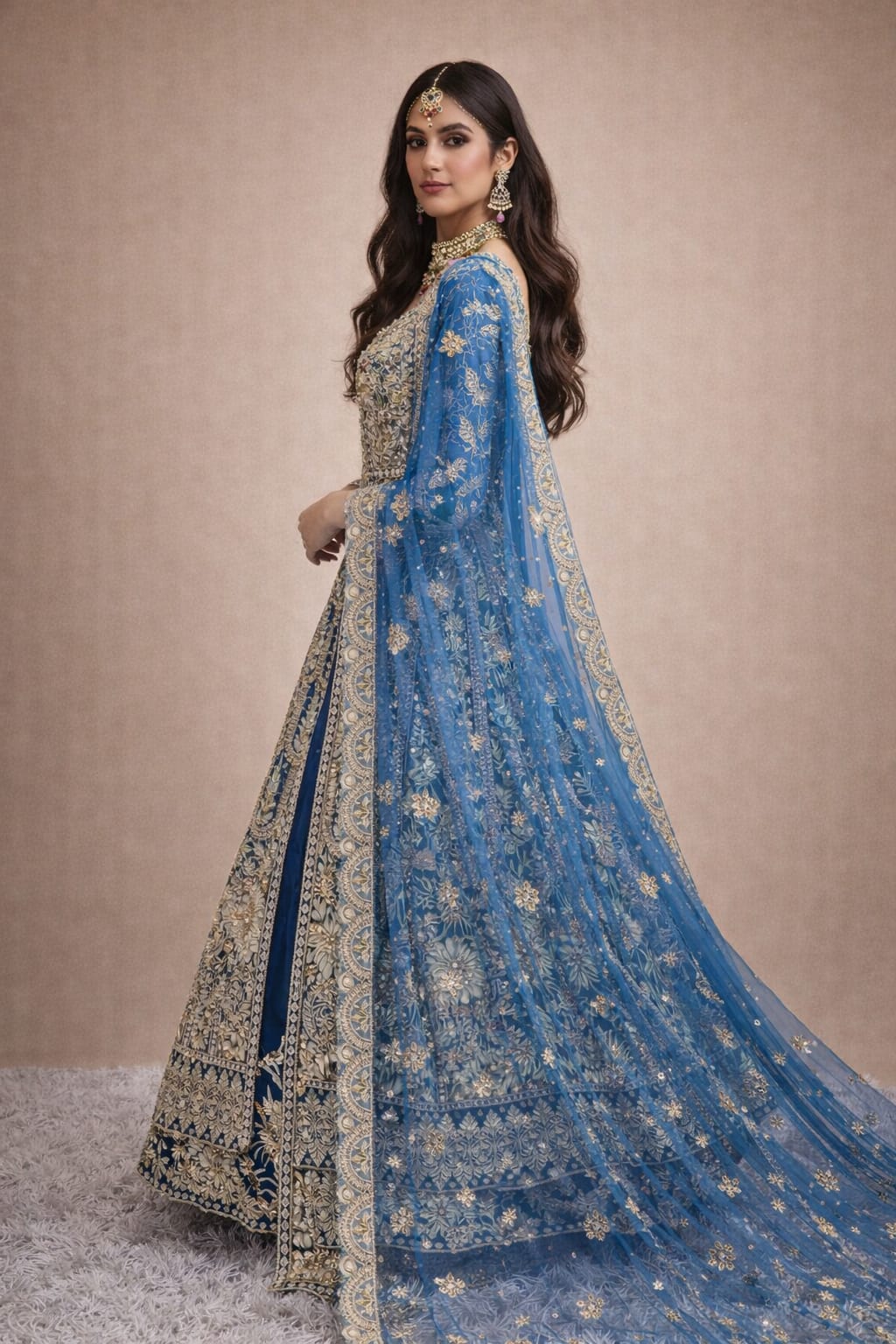 Signature Fusion Indo-Western Outfit – Saluja Store