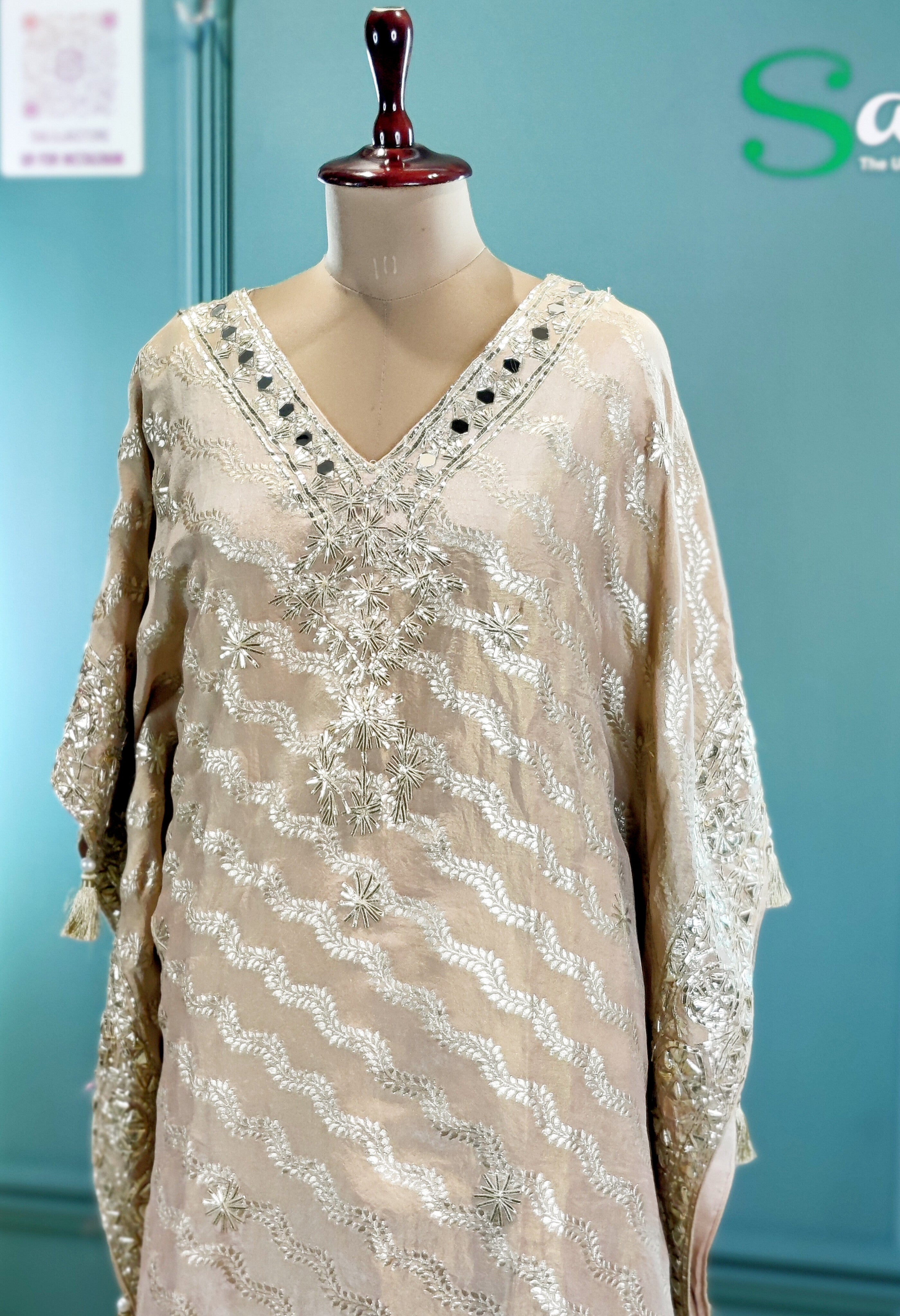 Kaftan With Dhoti Salwar