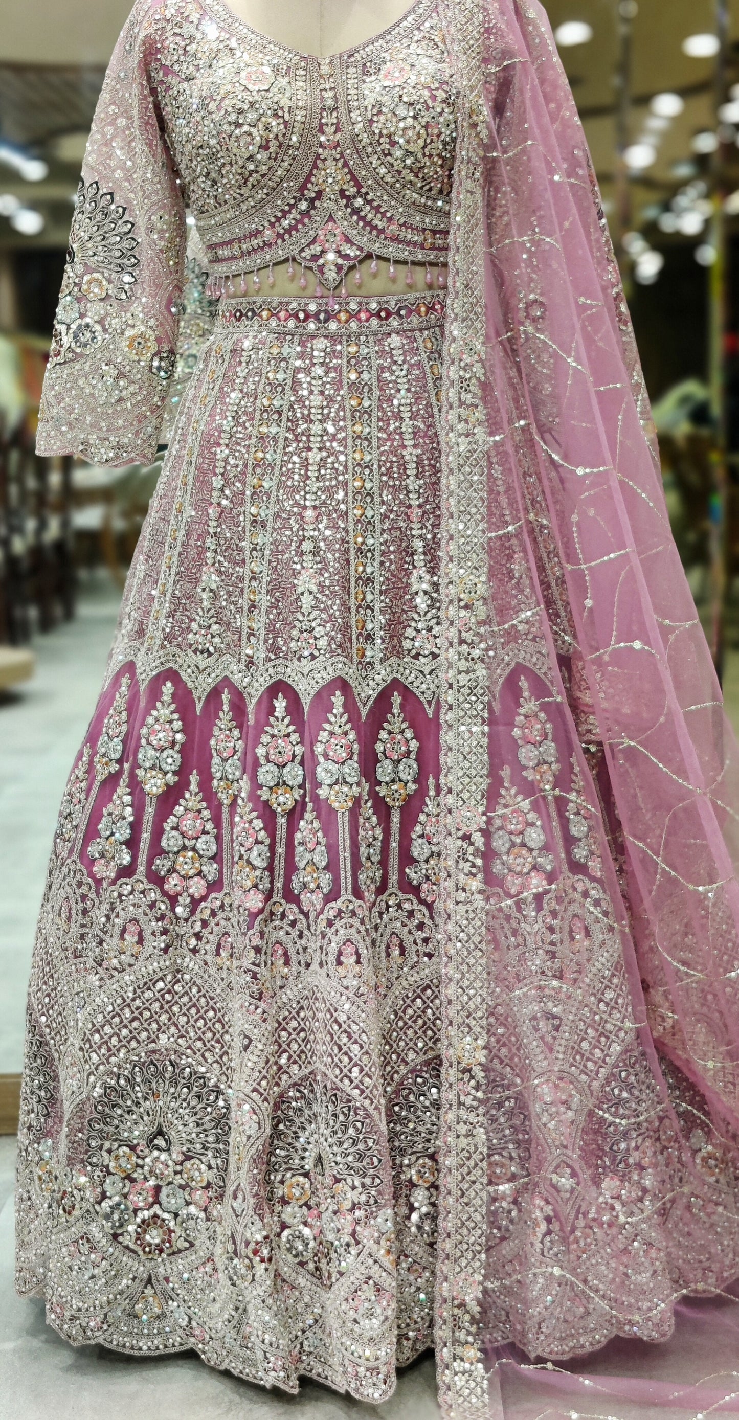 Blush Royale Lehenga Choli – Onion Pink