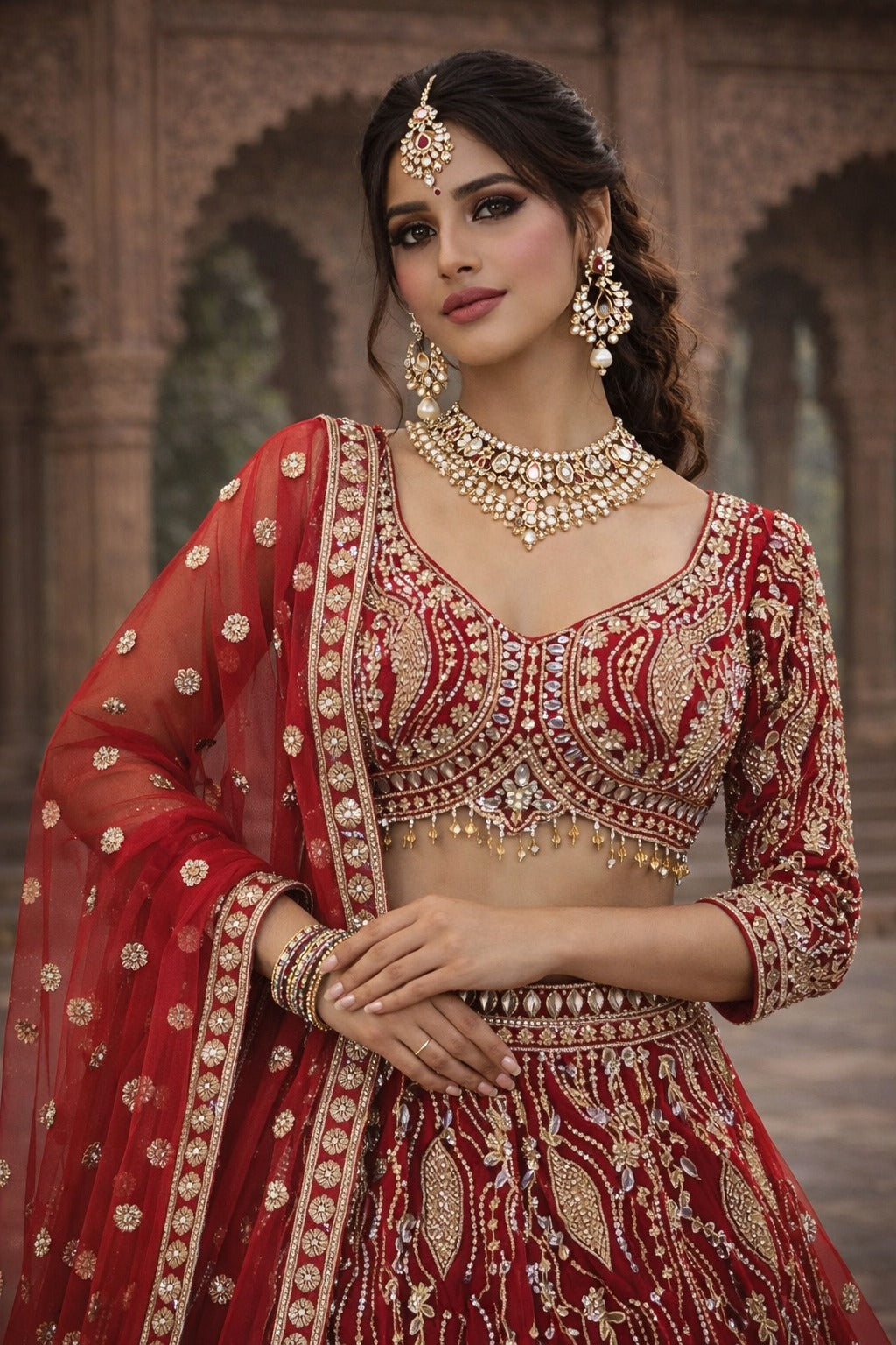 Royal Maroon Heritage Party Wear Lehenga Choli – Saluja Store