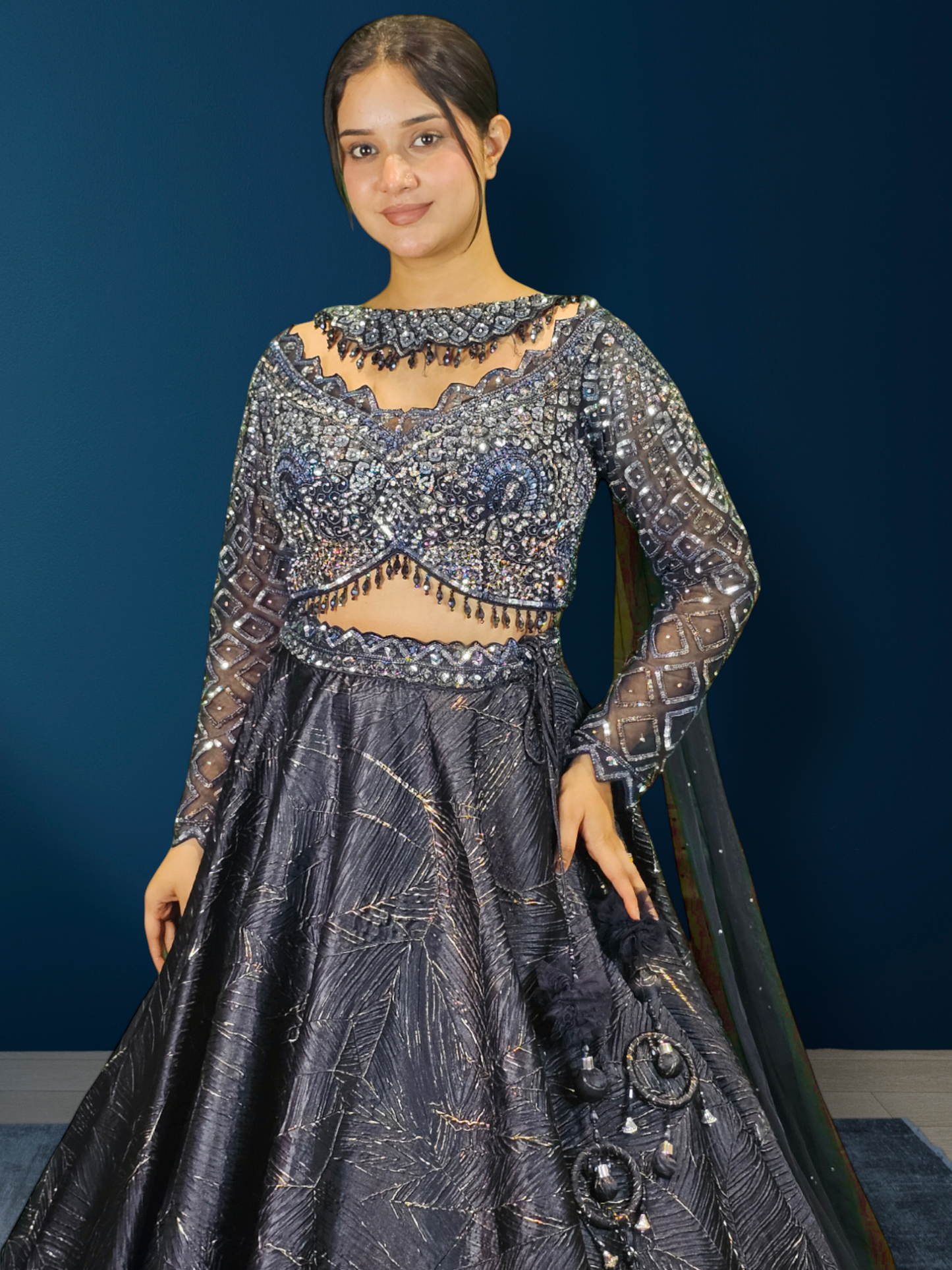 Lehenga Cholli With Chokar Dupatta