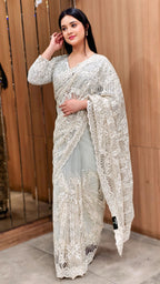 Elegance Glow Party Wear Saree - Saluja Store