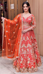 Exquisite Embroidered Lehenga Choli – Elegant Festive Wear