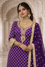 Royal Purple Sharara Suit – Saluja Store