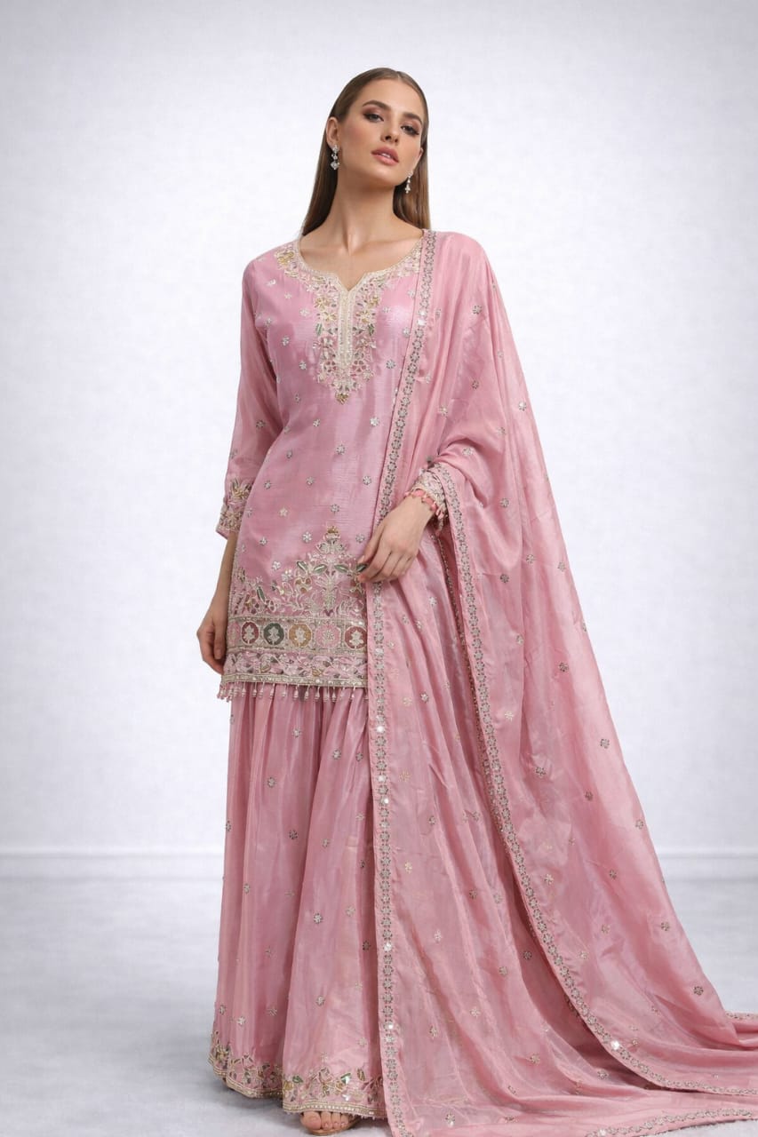 Classic Elegance Sharara Suit – Saluja Store