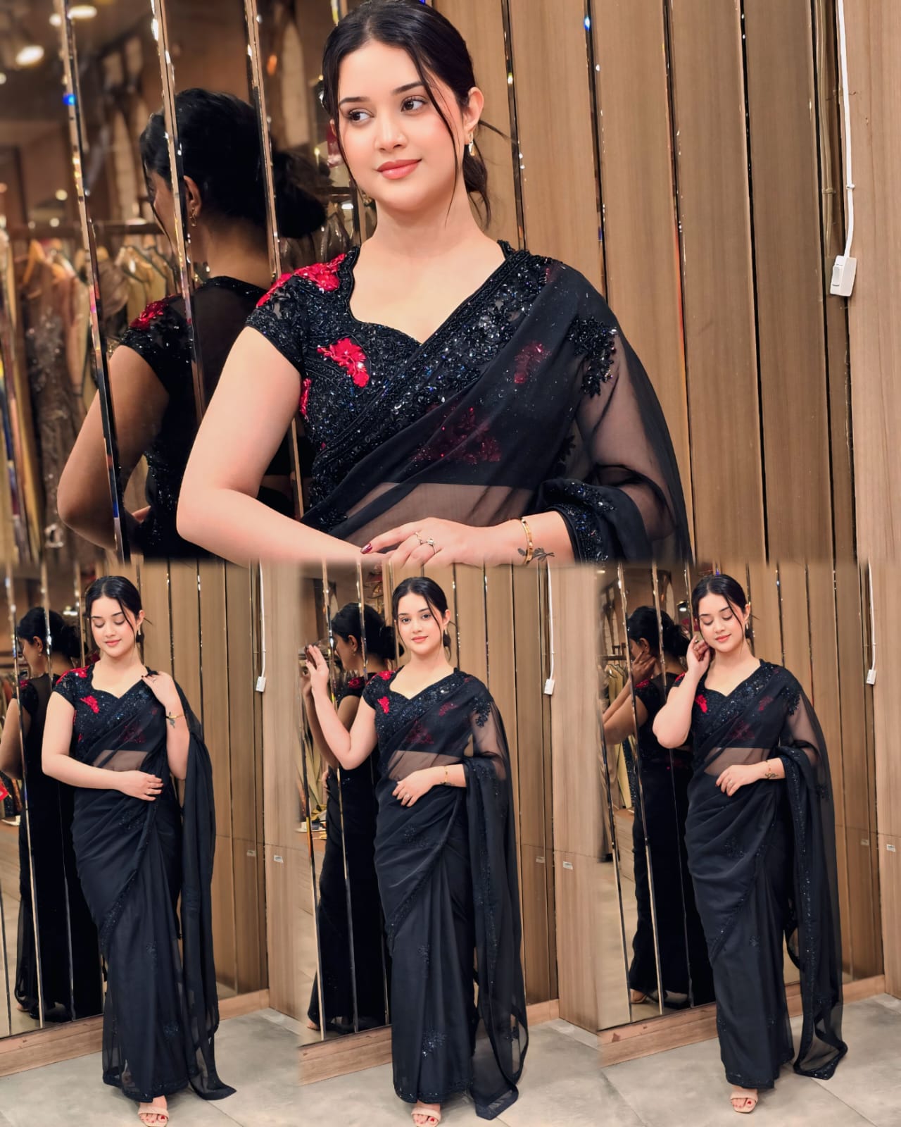 Black Saree – By Saluja Store