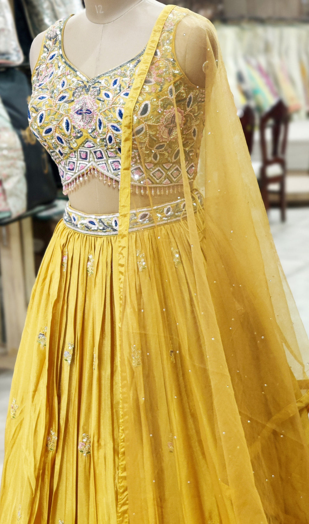 Sunlit Yellow Lehenga Choli – Radiance in Every Twirl